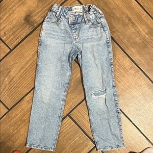 Abercrombie Kids High Rise Straight Jeans - Light Blue